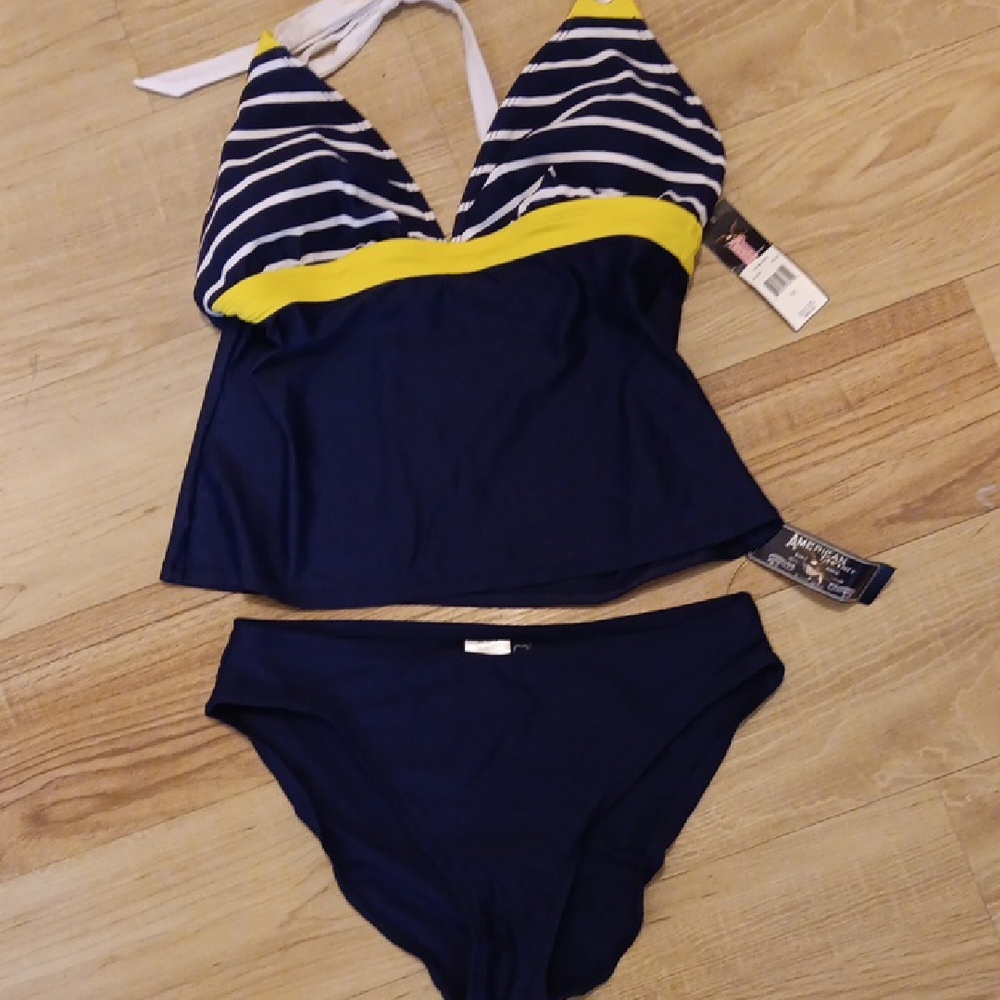 American Living Navy Swimwear